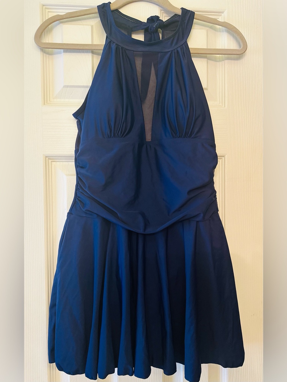 Navy Halter One-Piece Swim suit